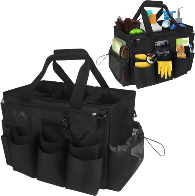 toolkick 청소전용 가방 다용도 청소가방 오픈형 공구가방 허리가방 세차 연장가방 청소도구 가방, 1개