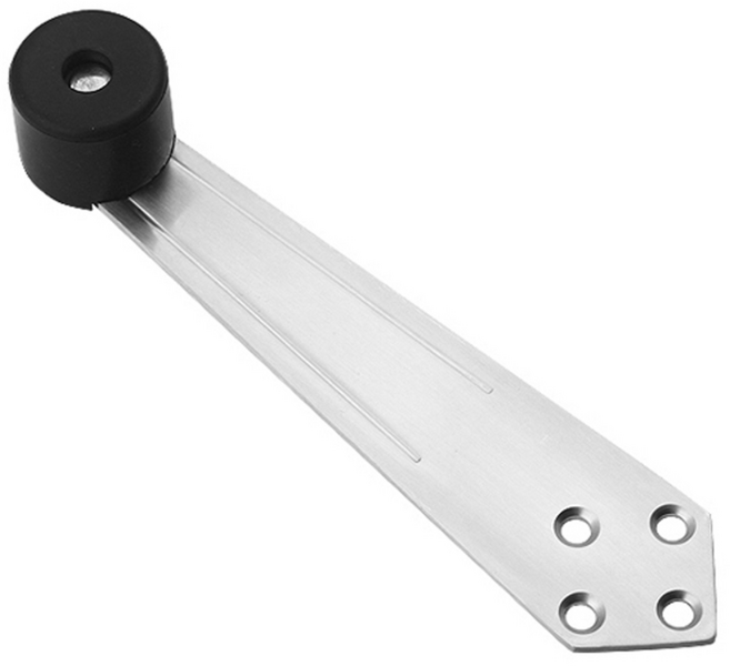 상부 문틀 틈새 도어 스토퍼 좌우 범용 겸용 스텐 현관문 목문 방문 터닝도어 스톱, 실버, 1개