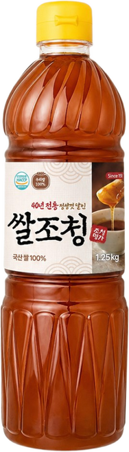 전통방식제조 국산 쌀조청 1.25kg 쌀엿 물엿 고추장재료, 1개