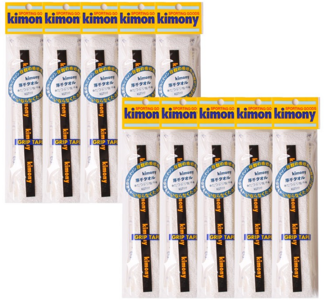 키모니 워터 타월그립 KGT117 10p, 화이트