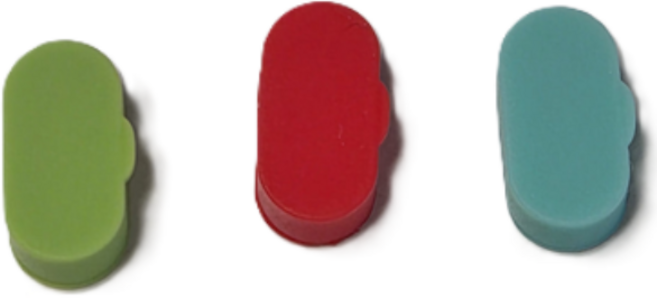 가민워치 고무캡 충전단자 실리콘마개 고무마개, 레드+그린+민트, 1개