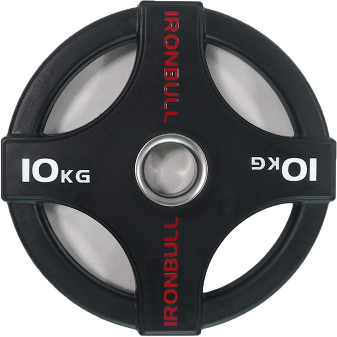 [동화스포츠 공식 제품] 아이언불 중량 원판 4홀 블랙 2.5kg ~ 20kg (낱개 판매), 10kg, 1개