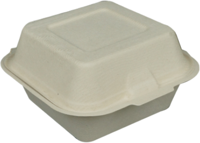 TYP 펄프용기 햄버거용기 HC07 250개, 1세트, 크라프트