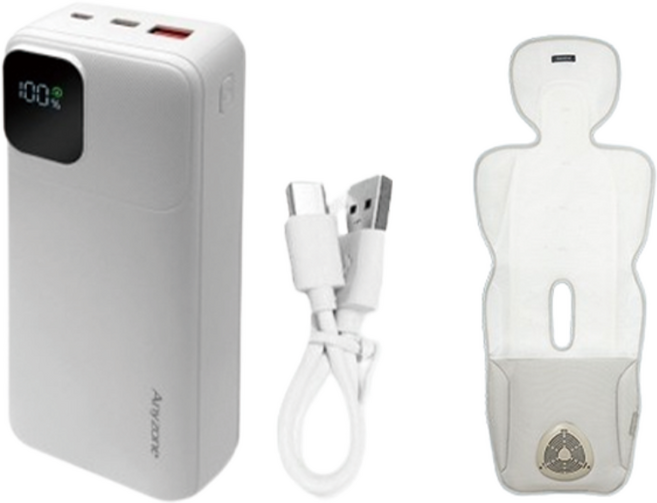 유아용 통풍쿨시트 호환 보조배터리 20000mAh 에어러브 폴레드 다이치 사용 가능, 잔량표시 전용보조배터리20000mAH