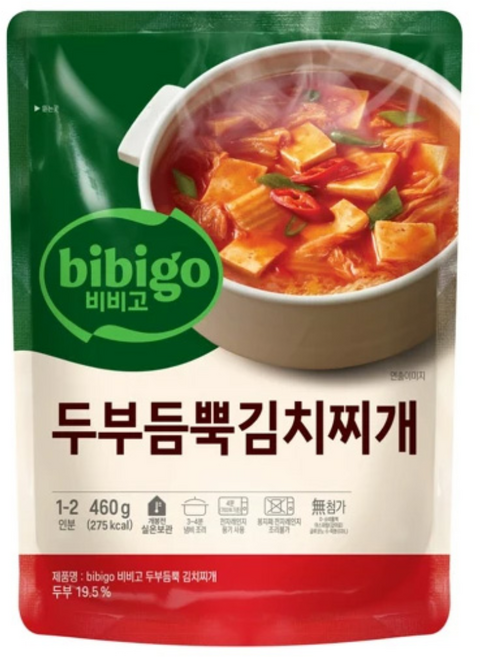 비비고 두부듬뿍 김치찌개, 460g, 5개