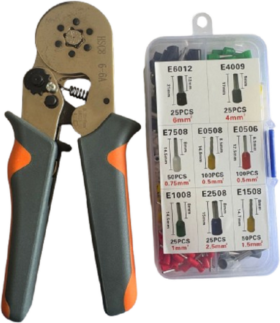 디와이툴즈 6구 펜홀 압착기 터미널 400개 세트, 1세트