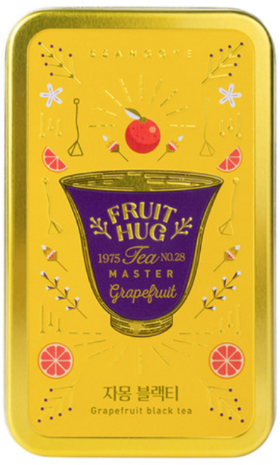 쌍계명차 과일허그 자몽 블랙티 티캔, 2.7g, 6개입, 1개