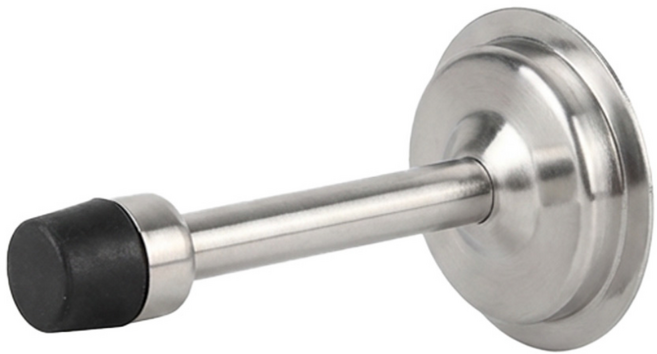 방문 도어 문쾅 충격 방지 스토퍼 95mm, 1개, 실버