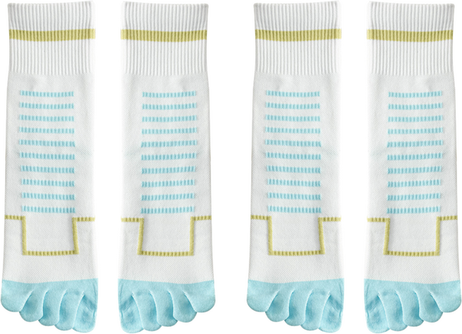 휘잇 여성용 숨쉬는 발가락양말 데일리 토삭스 2켤레