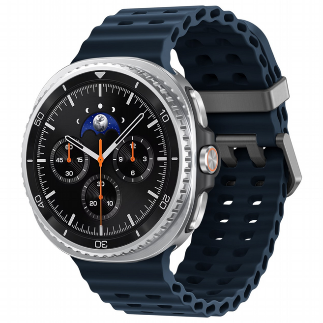 갤럭시워치8/8클래식 호환 스트랩 방수성 스포츠 마린 밴드 40mm 44mm 46mm, 미드나잇블루