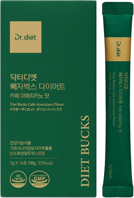 닥터디엣 다이어트커피 빼자벅스 가르시니아 아메리카노맛, 7g, 14개입, 1개