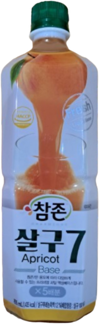 참존 살구원액 과일음료 대용량 업소용, 835ml