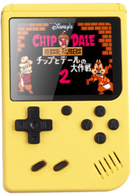 MMQ K18 마카롱 포켓 레트로 게임기, 단일상품(옐로)