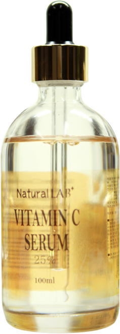 내츄럴랩 순수 비타민C 25% 세럼 잡티케어 광채 기미 잡티 세럼 미백 항산화 브라이트닝 톤업 에센스 고농축 세럼, 100ml, 1개
