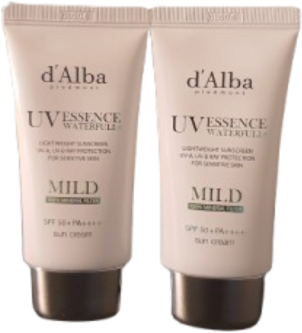 달바 워터풀 마일드 선크림 SPF50+ PA++++, 50ml, 2개