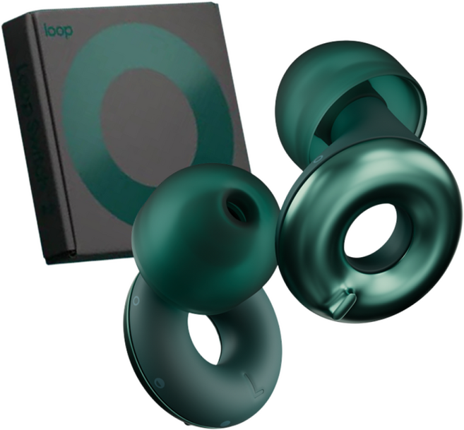 Loop 룹 이어플러그 스위치 2 층간 소음 수면 소음방지 귀마개 에메랄드, 1개, 1개입