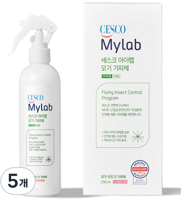 세스코마이랩 모기 기피제, 5개, 290ml