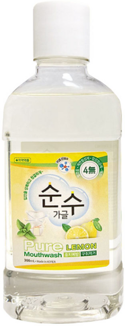 순수가글 무색 무알콜 구강청결 가그린 300ml, 1개
