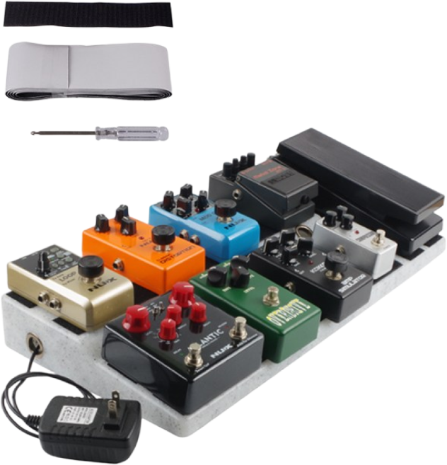 락하우스 일렉기타 이팩터 페달보드 50cm x 25cm 사이즈 가방 구성, 1개