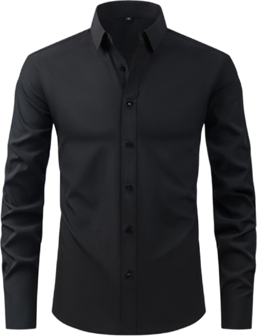 남성 구김없는 링클프리 스판 와이셔츠 슬림핏 남자 긴팔 셔츠 정장 WI009S