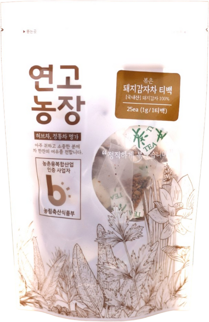 연고농장 국내산 볶은 돼지감자차, 250g, 1개입, 5개