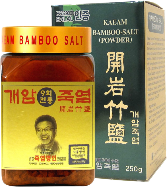 개암죽염 9회 회색 전통 죽염 알갱이 250g, 1개