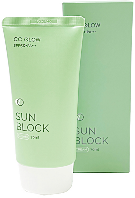 씨씨글로우 선블록크림 썬크림 50ml+50mlSPF50+PA+++, 50ml