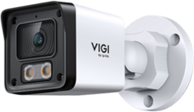 티피링크 EasyCam C320(4mm) VIGI 2MP 실외용 풀 컬러 불릿형 CCTV감시용 보안카메라, 1개