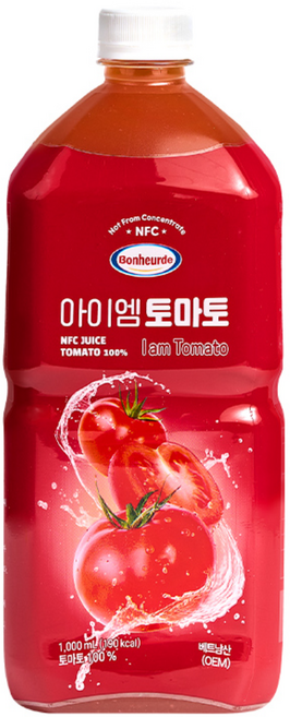 보넬드 아이엠 토마토주스 100% NFC 착즙주스, 1개, 1L