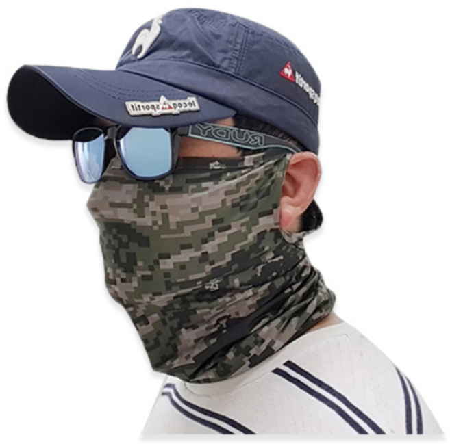 해병대 귀걸이 스포츠 마스크, 디지털