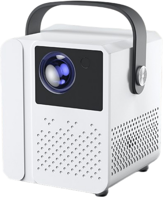 ANYOU 4K 고화질 휴대용 스마트 미니 프로젝터 휴대성 손잡이 설계 180도 회전 가성비 빔프로젝터, F039