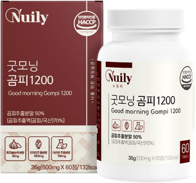 곰피 추출물 정 곰피 1200 HACCP 식약처인증 곰피정 국내산 곰피 추출물, 6개, 60정