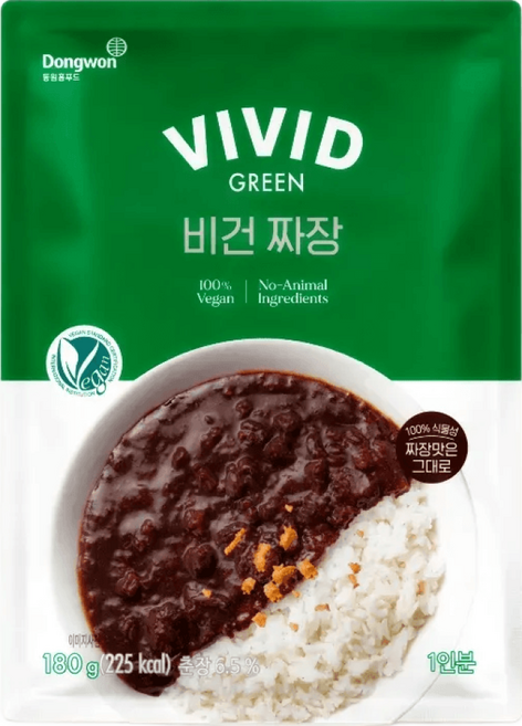 비비드그린 비건 짜장, 180g, 1개