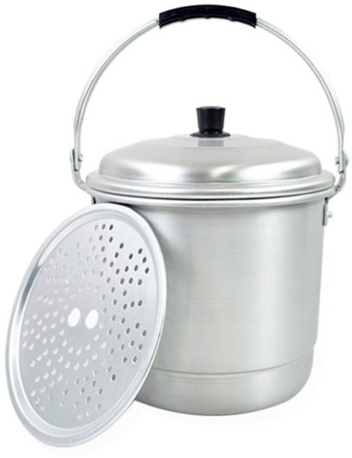 양은 백들통 알루미늄 곰통 곰솥 찜기 빨래삶기 찜냄비, 1개, 소, 24cm