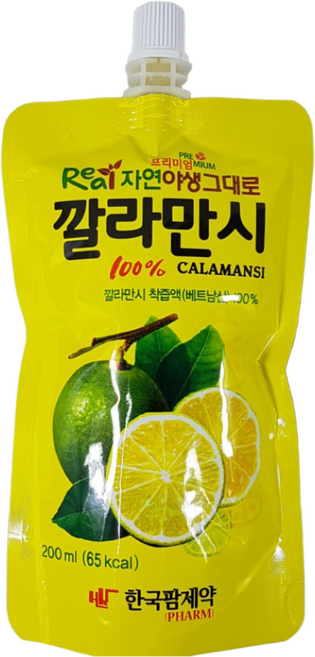 한국팜제약 깔라만시 200ml (무료배송) 프리미엄 리얼 자연야생 그대로 깔라만시 착즙액 100%, 2개