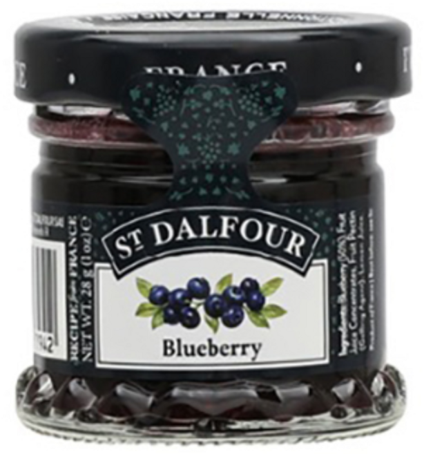 샹달프 미니잼 블루베리 무설탕 저당 과일잼 호텔조식 포션 스프레드 토스트 요거트 디저트, 28g, 1개