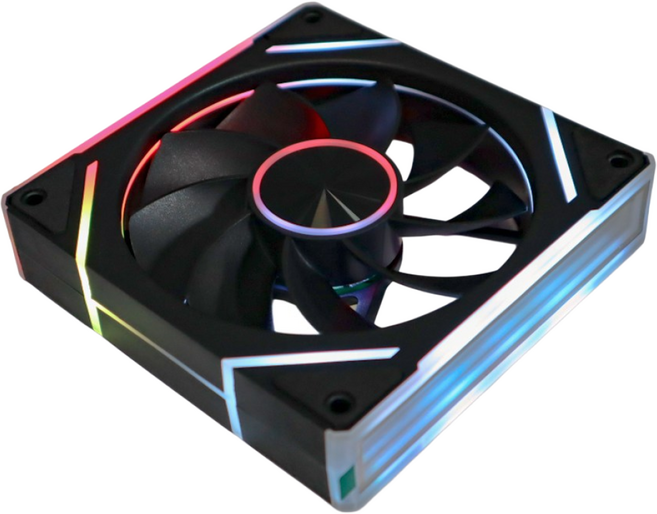 쿨링팬 ARGB LED 120mm 컴퓨터 케이스쿨러 팬, LM120ARBR 블랙 흡기