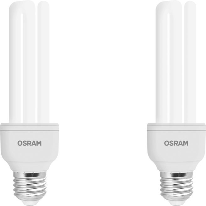[묶음] 오스람 삼파장전구 EL램프 20W 주백색, 2개