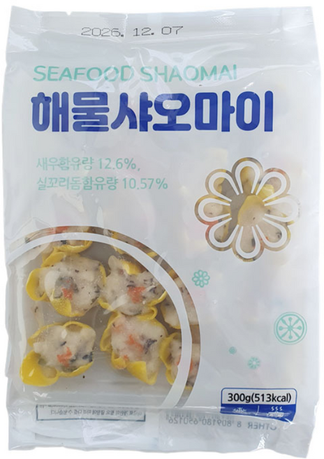 랜시 냉동 해물샤오마이 300g, 2개