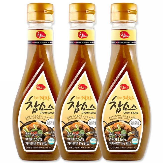 참 겨자 참소스, 290g, 3개