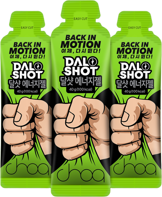 달샷 에너지젤 정석근감독 베타인 글루타민 아미노산 파워젤, 6개, 40ml