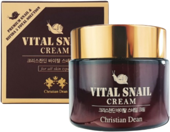크리스찬딘 프리미엄 탄력 솔루션 바이탈 스네일 영양크림 달팽이크림, 2개, 100ml