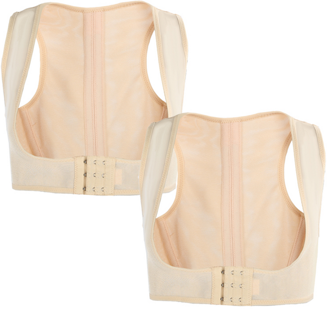 하누리 여성 볼륨업 체형보정 자세교정 브라쉐이퍼 2매