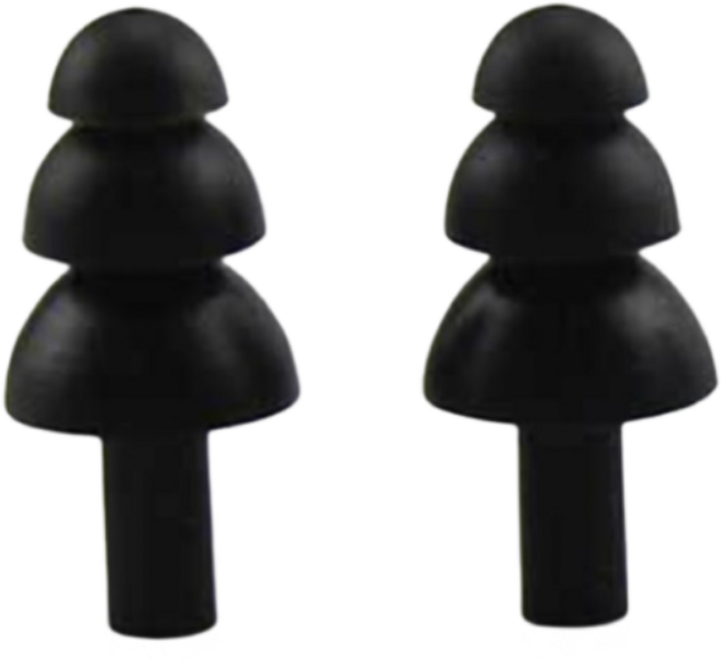 말코니 군인 군용 귀마개, 5개, 블랙