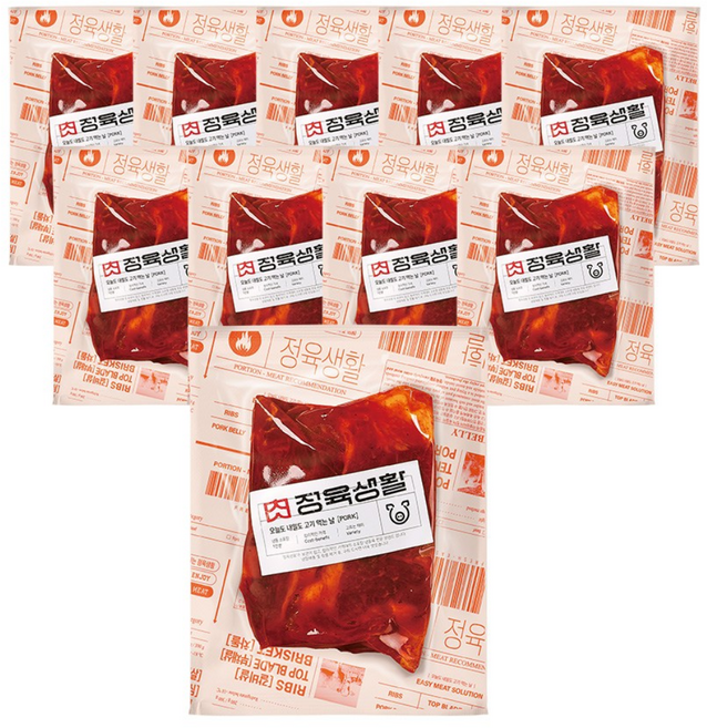 [무료배송/당일출고] 정육생활 고추장 돼지불고기 200g, 10개