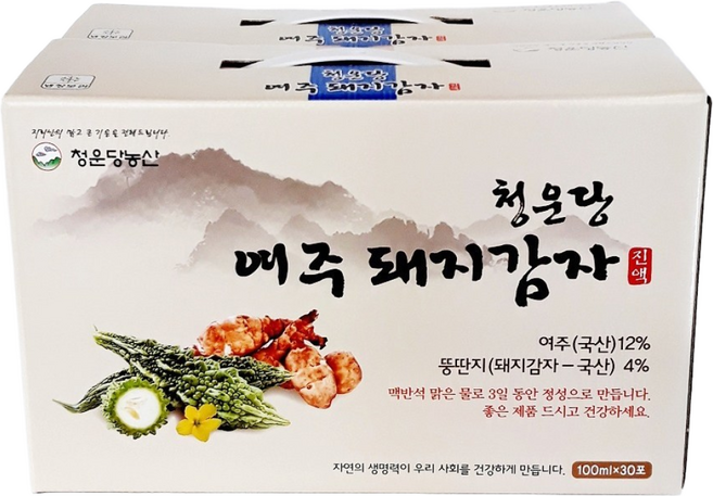 청운당농산 여주 돼지감자즙 2박스 국산 여주즙 진액, 2개, 3L