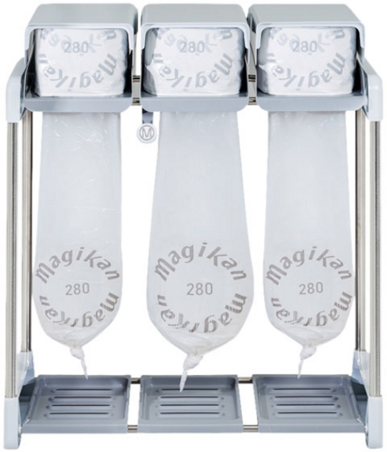 매직캔 애니블리 가정용 분리수거함, 화이트