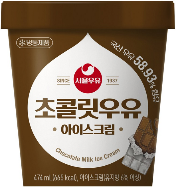 [서울우유] 아이스크림 파인트 4종 골라담기 바나나우유, 초코우유, 1개, 474ml - 아이스크림 파인트