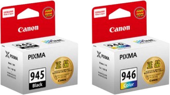 캐논 정품잉크 PG945검정 + CL946컬러 2색 세트 TS3490 MG3095W MG2490 MG3090 잉크, 정품_PG945 + CL946_2색세트, 1개