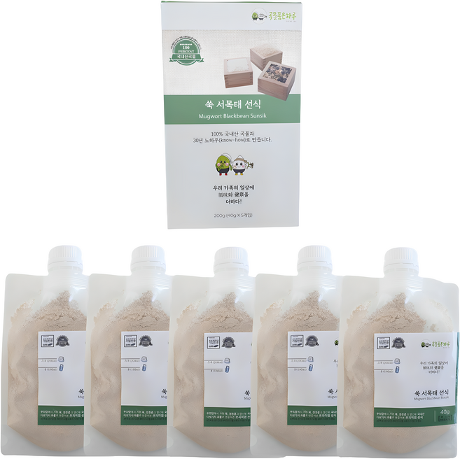 쪄서 볶아 소화가 잘 되는 곡물품은하루 국내산 100% 식사대용선식, 40g, 10개